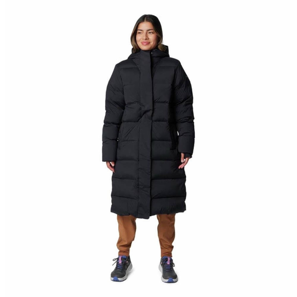 Columbia Women's LONG Black Puffer DOWN WINTER JACKET brand new
